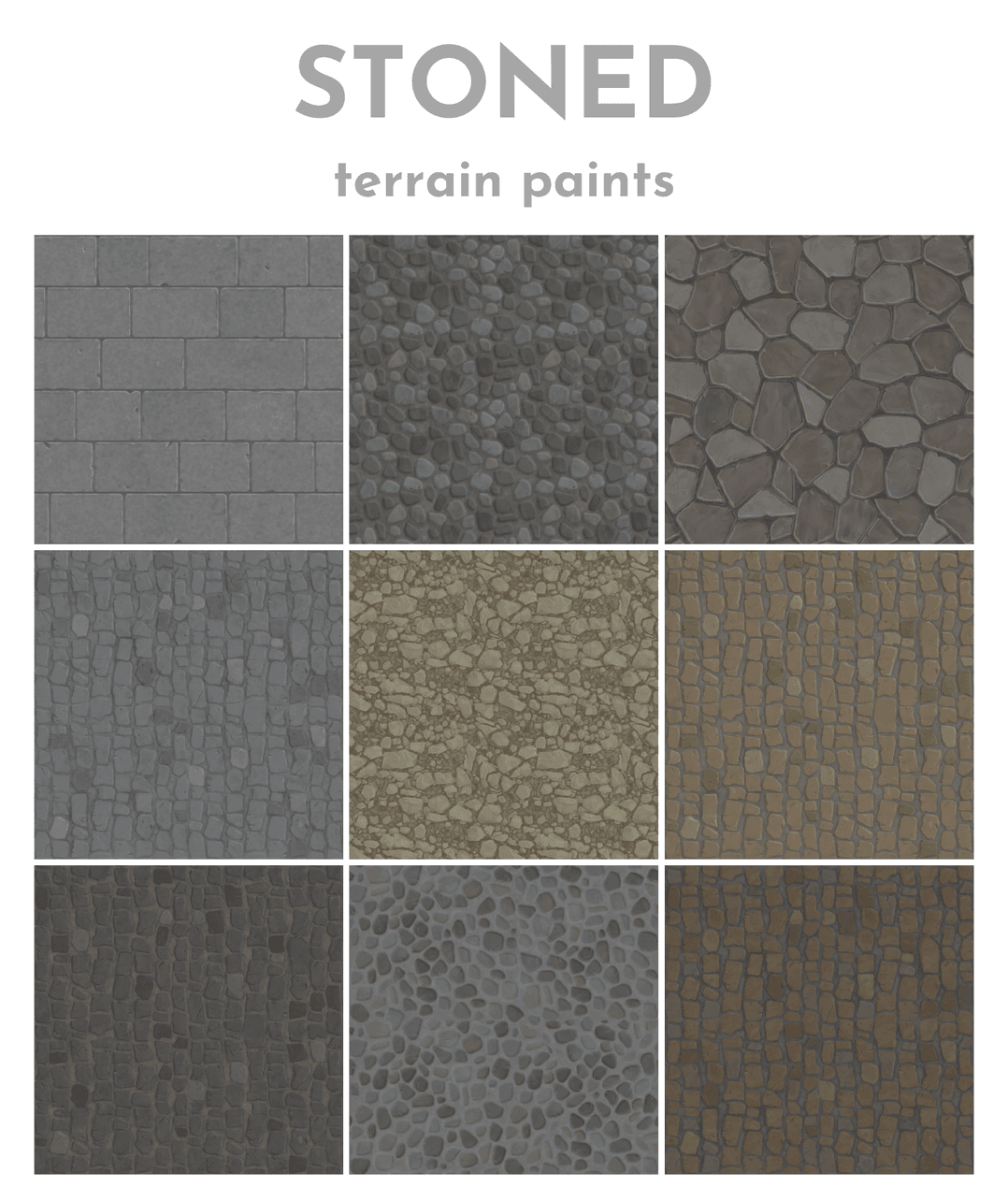 Скриншот мода Каменное напольное покрытие Stoned Terrain Paint